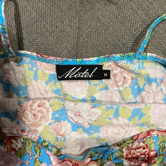Motel Mini Floral Dress - Size Medium - Multi-Colors - Picture 3 of 3